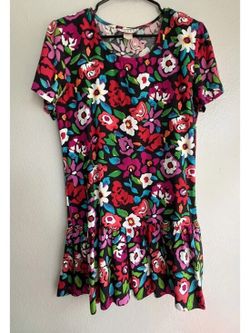 Vintage Rampage Dress Womens Back 90s Mini floral Summer Dress  Sz Small