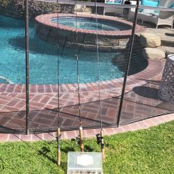 Three (3) Ultra Light Fishing Spinning Rods With Reels Plus About 50 Spoon Lures-Great for Trout!!! 