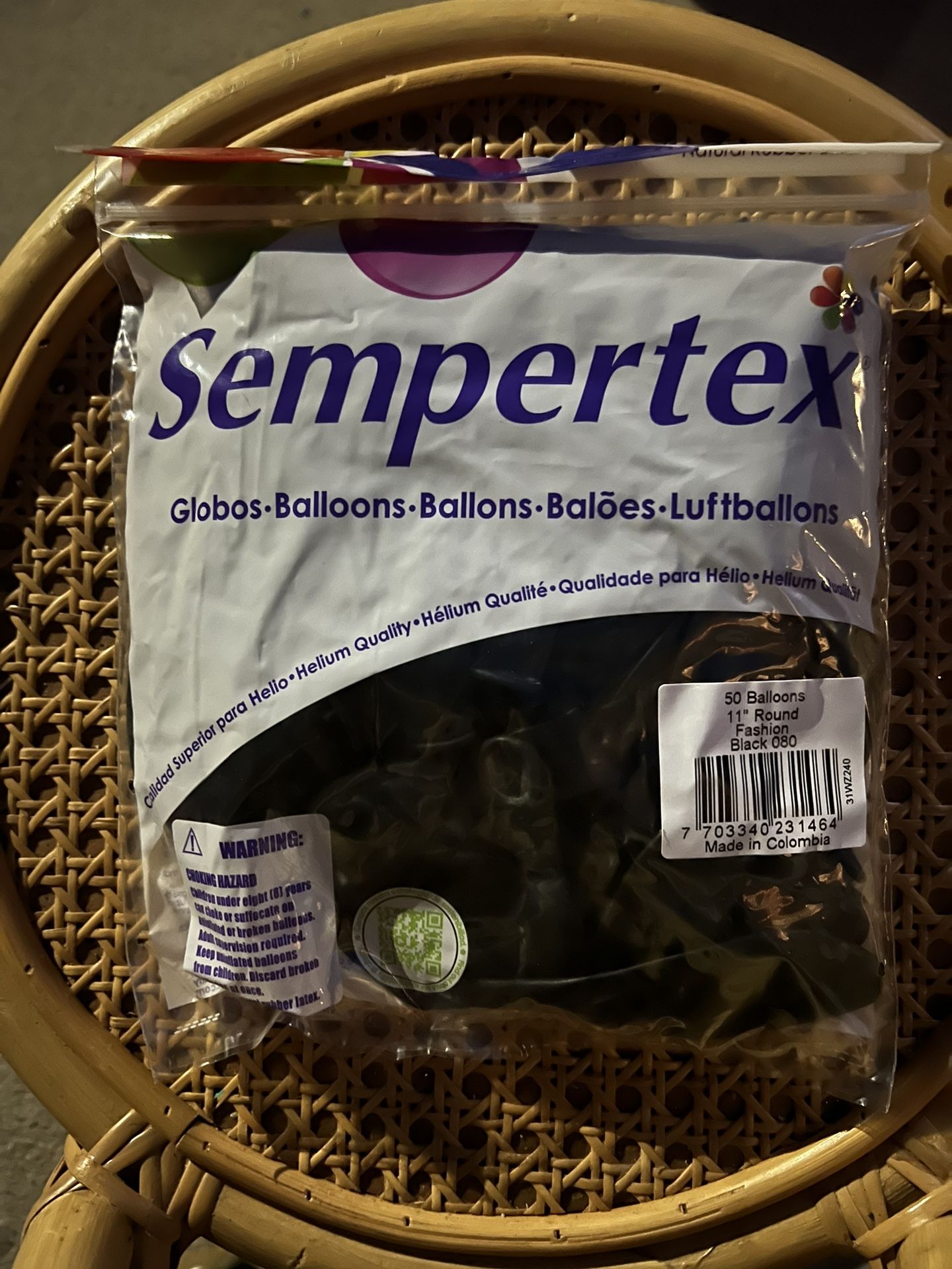 Sempertex Balloons 50 Pcs Black 