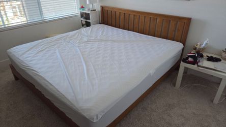 Premium Mattress & Solid Wood Bed Frame Set - URGENT MOVING SALE