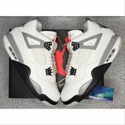 Jordan 4 White Cement 10 Men 9 Men