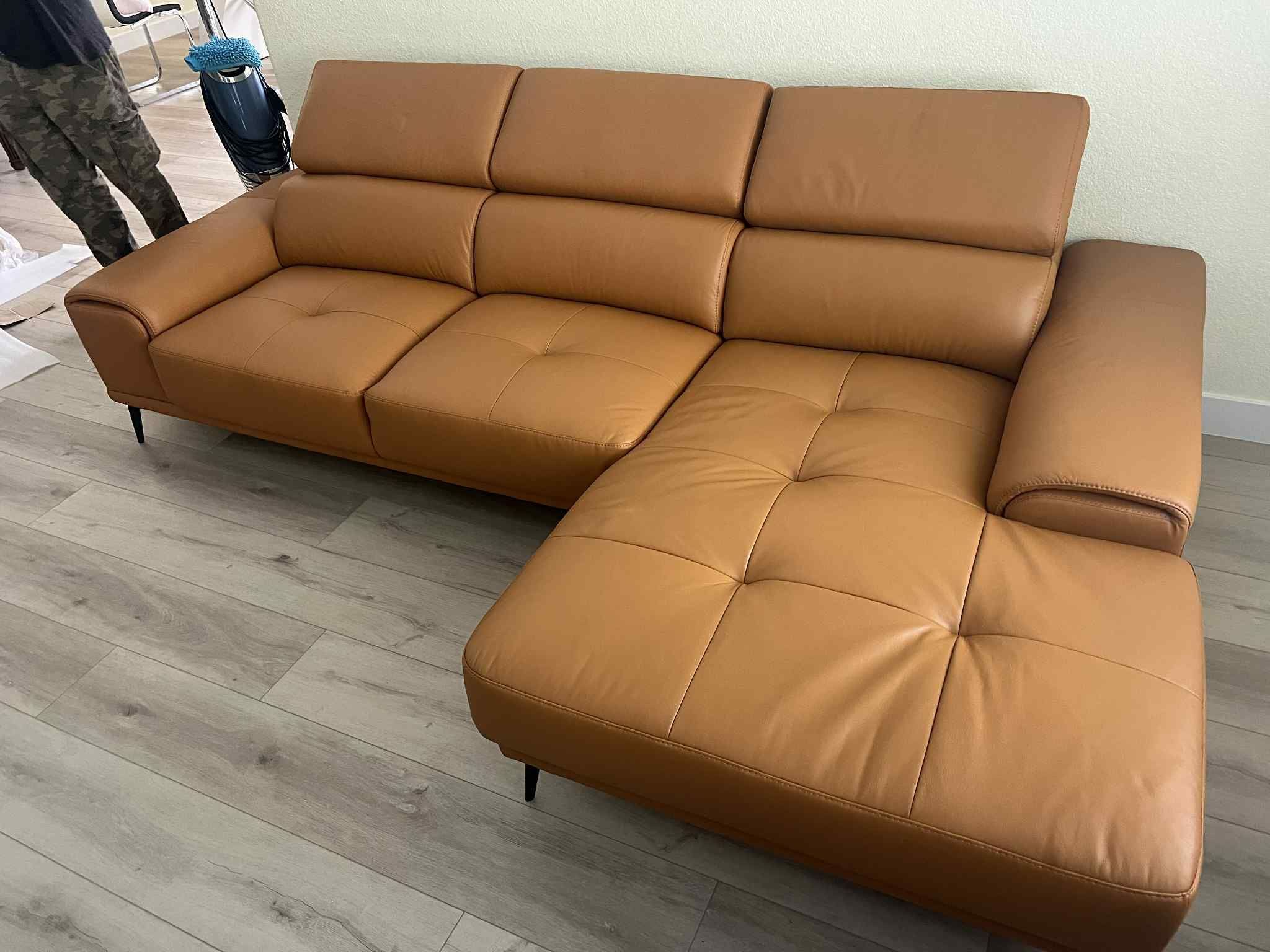 New Luxury Leather Match Sectional Couch / Free Delivery /$0-$50 Down