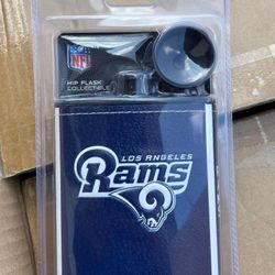 LOS ANGELES RAMS 7oz PLASTIC HIP FLASK