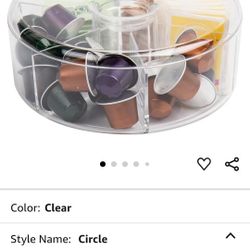 2 Acrylic Storage Organizers 