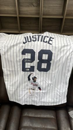 Signed David Justice Jersey