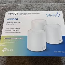 TP-Link Deco AX5000 Dual-Band Mesh System 3-Pack *Sealed in Packaging*