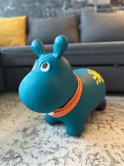 B. toys Bouncy Boing Inflatable Hippo Bouncer (named Hankypants)