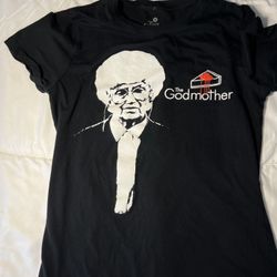 The Golden Girls black tee with Blanche Devereaux as The Godmother