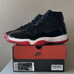 Size 11 -  Nike Air Jordan 11s Bred 