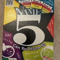 Name 5 Board Game. New. 