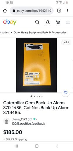 Caterpillar Oem Back Up Alarm (contact info removed). Cat Nos Back Up Alarm (contact info removed).