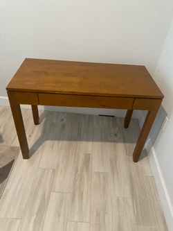 Wooden writing desk / computer desk with keyboard tray