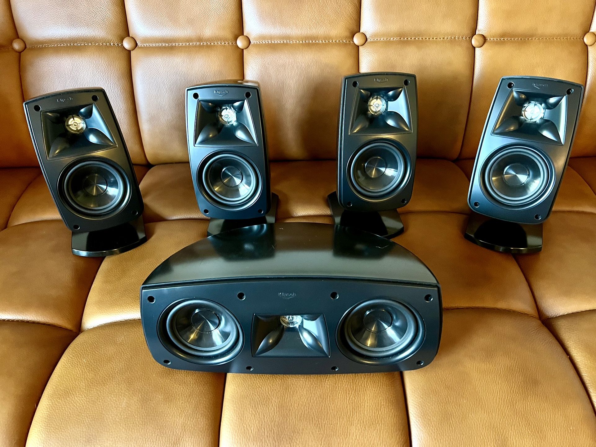 Klipsch Quintet 5pc Surround Speakers Set - $90.