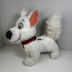 Disney Parks Bolt Standing Dog White German Shepherd Plush Stuffed Animal 10”