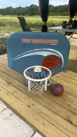 POOL Poolmaster PoolSide Basketball Goal w Ball ~ $50