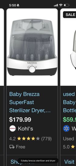 baby brezza fast sterilizer and dryer