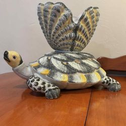 Vintage Porcelain Turtle 12”H