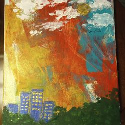 Youth Hand Painted Art Piece