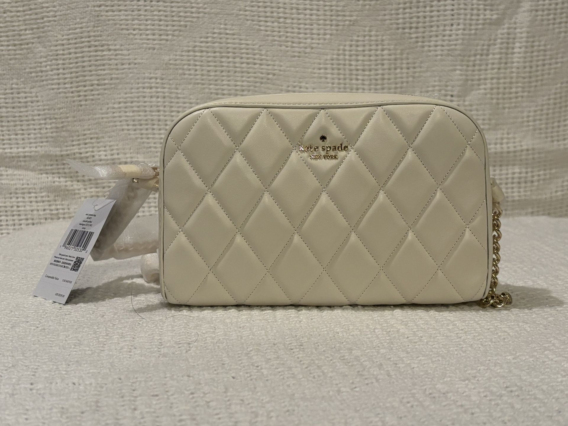 Kate Spade New York Smooth Quilted Leather Crossbody Carey Bag
