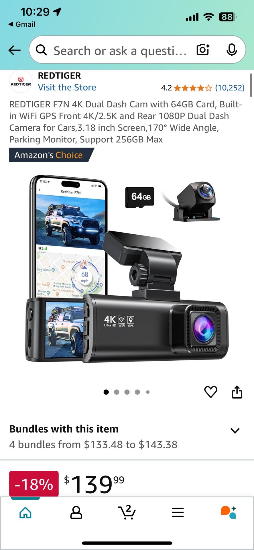 4k Dual Dash Cam