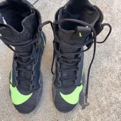 Nike HyperKO 2 Boxing Shoes - Black/Metallic Cool Grey/Blue