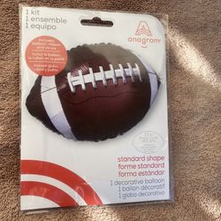 Football Shaped Party Foil Balloon 17”