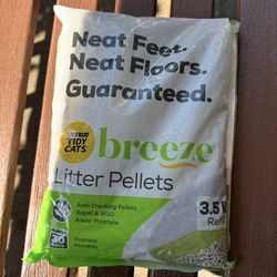New Purina Litter Tidy Cat Breeze Pellets, 3.5 lb