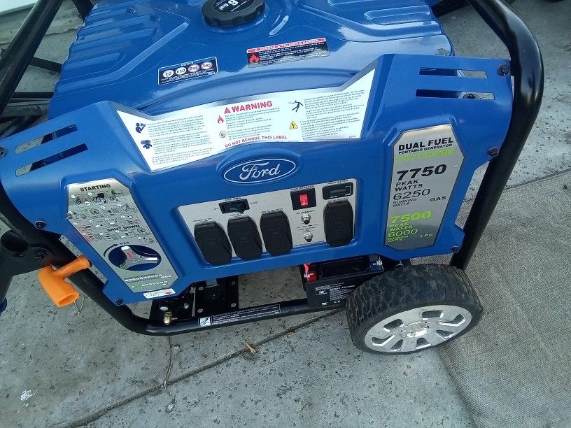 Ford 7750w Dual Fuel Generator Electric Start