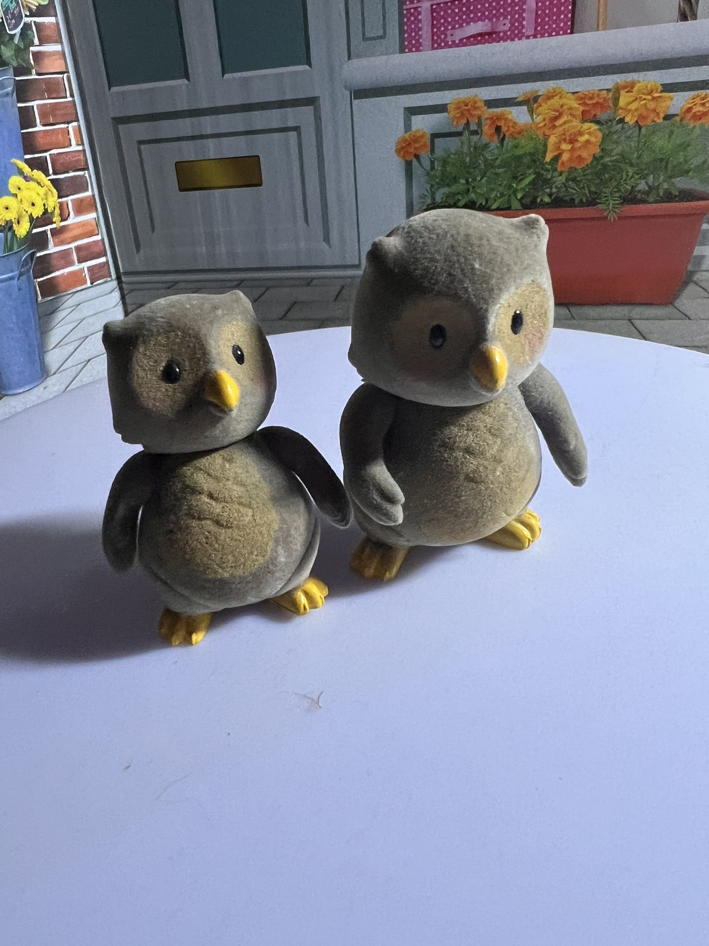 Two Cute Li’l Woodzeez Owl Figures 