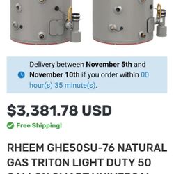 Brand New Hot Water Tank