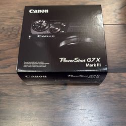 Canon G7X Mark III - Black- Brand New
