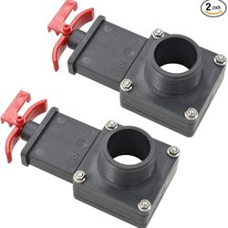 BRWH-B07RKMN4DW  vidaXL Sturdy Chlorine-Resistant 1.5" ABS Pool Gate Valve with Locking Clip - Flexible Water Control & Leak-Proof Maintenance, Includ