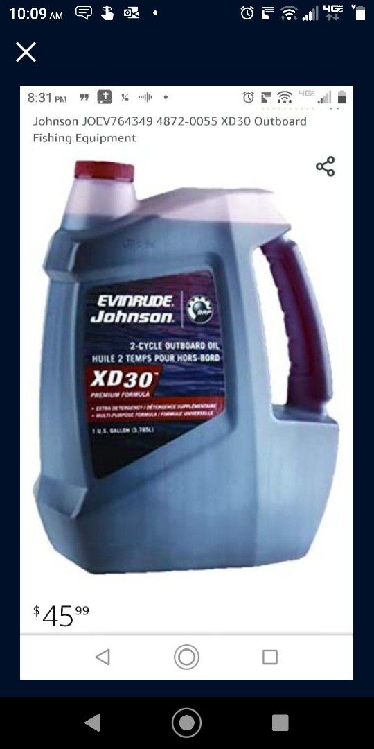Evinrude XD 30 2cycle oil