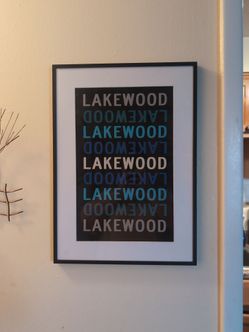 Lakewood Framed Sign