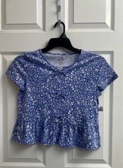 Brand new Girls blue bow front top size XL 14-16 Kids