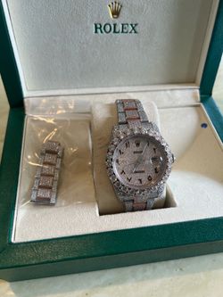 Moissanite/Lab Diamond Luxury Watch