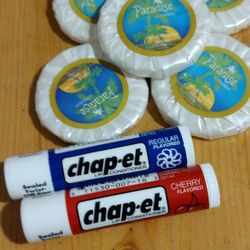 chapstick and soap