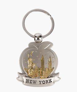 Apple Skyline Key Chain
