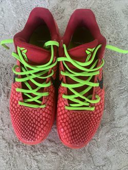 Kobe 6 Proto Reverse Grinch Sneakers FV4921-600 Size 7.5 No Box
