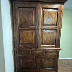 Vintage Oakwood Cabinet By Urban Habitat