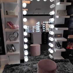 Hollywood Full Length Mirror With Bluetooth 