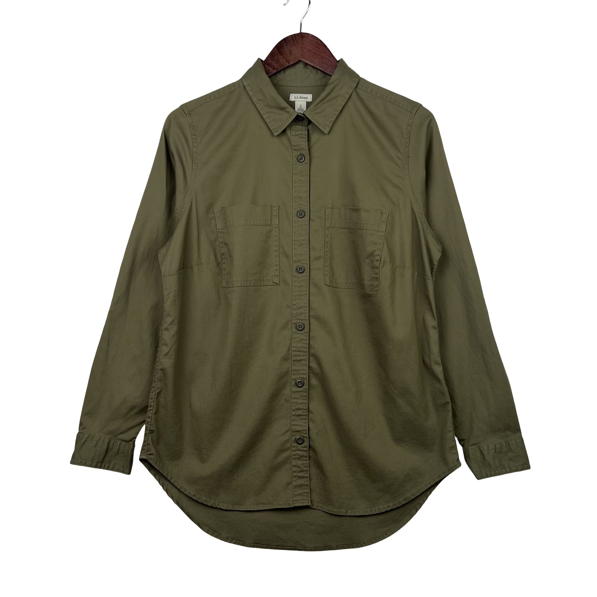 L.L.Beans Comfort Cottons Shirt -S-