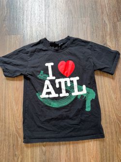 Authentic VLONE I ❤️ ATL Black T-Shirt