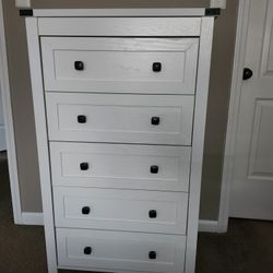 Tall White Dresser Like New