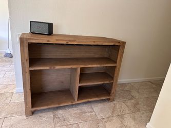 wood cocktail bar with foot rail
