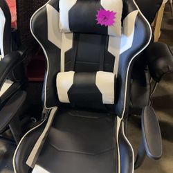 Homall Gaming Chair, Office Chair High Back Computer Chair Leather Desk Chair Racing Executive Ergonomic Adjustable Swivel Task Chair with Headrest an