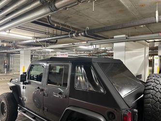 Jeep Trektop Glide Slantback Soft Top Black Twill