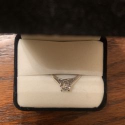 Tolkowsky Solitaire 1/2 carat white gold ring