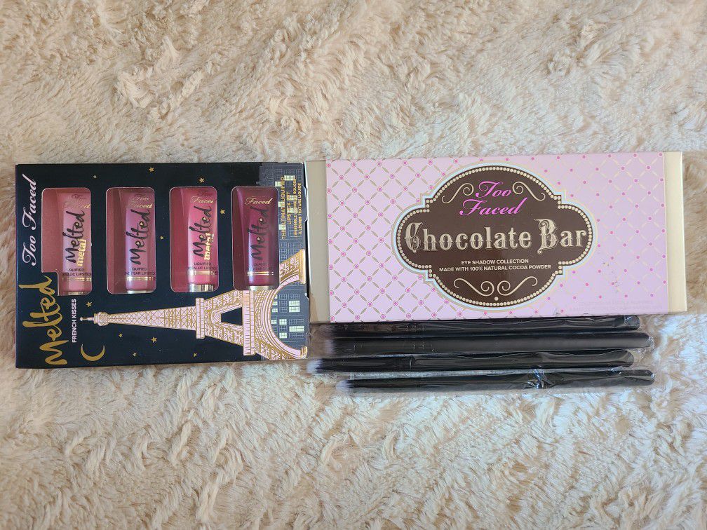 NEW TOO FACED makeup - Chocolate Bar ad melted lipstick set