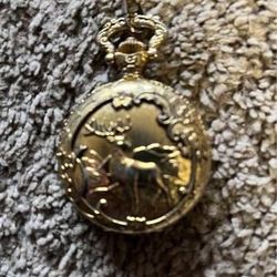 Deer pocket watch - quartz movement